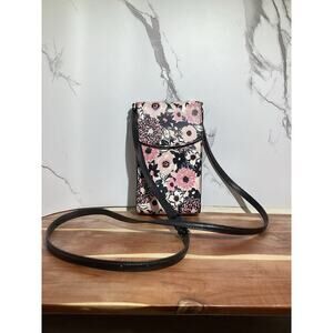 kate spade pink dhalia floral print crossbody phone purse